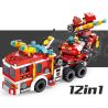 PanlosBrick 633009 Panlos Brick 633009 non  XE CHỮA CHÁY KHỔNG LỒ ĐƯỢC KẾT HỢP TỪ MÁY BAY VÀ Ô TÔ NHỎ bộ đồ chơi xếp lắp ráp ghép mô hình City CITY FIRE BRIGADE Thành Phố 557 khối