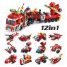 PanlosBrick 633009 Panlos Brick 633009 non  XE CHỮA CHÁY KHỔNG LỒ ĐƯỢC KẾT HỢP TỪ MÁY BAY VÀ Ô TÔ NHỎ bộ đồ chơi xếp lắp ráp ghép mô hình City CITY FIRE BRIGADE Thành Phố 557 khối