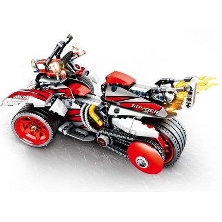 SEMBO 701700 non  XE ĐUA THỂ THAO 3 BÁNH ĐẲNG CẤP bộ đồ chơi xếp lắp ráp ghép mô hình  TECHINQUE BOMBRDIER Kỹ Thuật Công Nghệ Cao Mô Hình Phương Tiện 511 khối