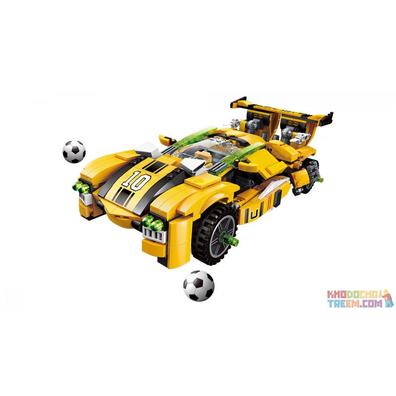Enlighten 3005 Qman 3005 non  BUMBLEBEE ĐÁ BÓNG bộ đồ chơi xếp lắp ráp ghép mô hình Transformers SUPER SOCCER Robot Đại Chiến Người Máy Biến Hình 557 khối