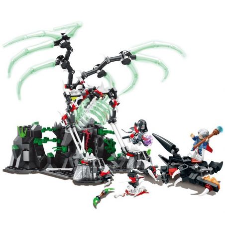 SEMBO WEKKI VIGGI SD3401 3401 non  NETHER HORDE OF TRIBE GLORY bộ đồ chơi xếp lắp ráp ghép mô hình Chronicles Of The Ghostly Tribe GHOST TRIBES Bộ Tộc Ma 509 khối