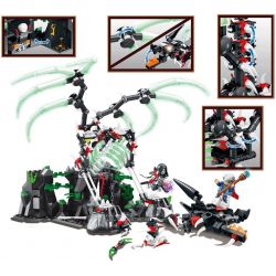 SEMBO WEKKI VIGGI SD3401 3401 non  NETHER HORDE OF TRIBE GLORY bộ đồ chơi xếp lắp ráp ghép mô hình Chronicles Of The Ghostly Tribe GHOST TRIBES Bộ Tộc Ma 509 khối