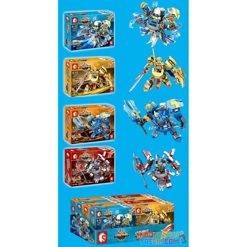 SEMBO 11858 11859 11860 11861 Xếp hình kiểu Lego KING OF GLORY HEGEMONY 4 Models Of Machine Mecha 4 Loại gồm 4 hộp nhỏ 556 khối SEMBO 11858 11859 11860 11861 Xếp hình kiểu Lego KING OF GLORY HEGEMONY 4 Models Of Machine Mecha 4 Loại gồm 4 hộp nhỏ 556 khối
