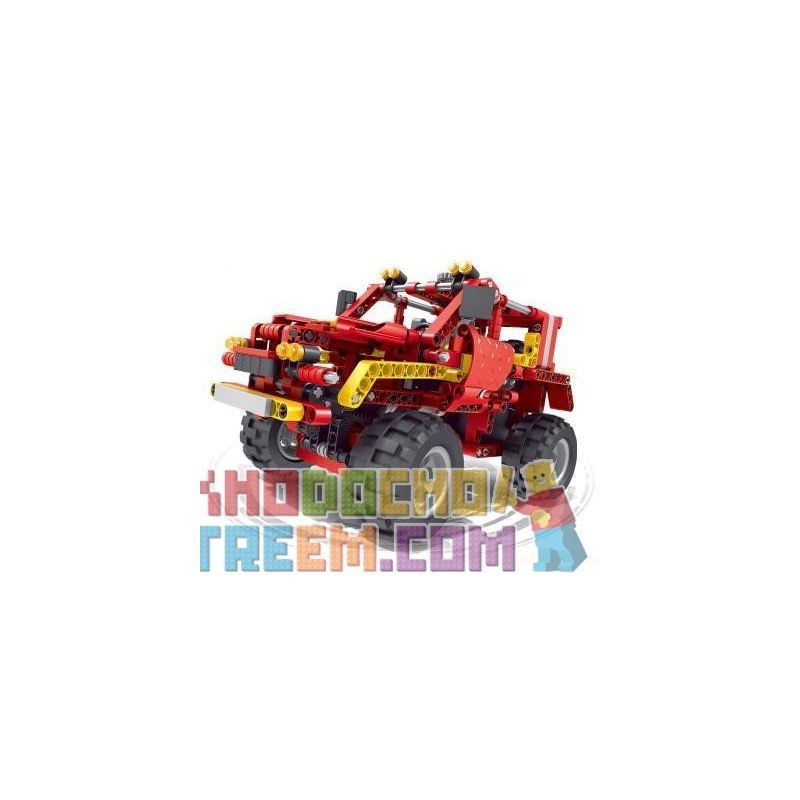 QIZHILE 6041 non Lego XE ĐỊA HÌNH bộ đồ chơi xếp lắp ráp ghép mô hình Storm Racing Đua Xe Bão Táp 436 khối