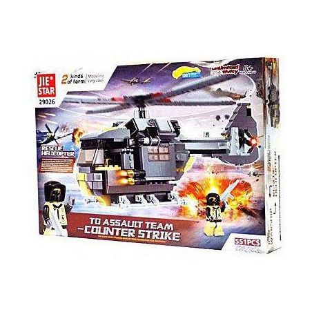 JIE STAR 29026 Xếp hình kiểu  MILITARY ARMY Rescue Helicopter Trực Thăng Cứu Hộ 551 khối