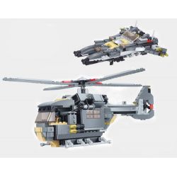 JIE STAR 29026 Xếp hình kiểu  MILITARY ARMY Rescue Helicopter Trực Thăng Cứu Hộ 551 khối