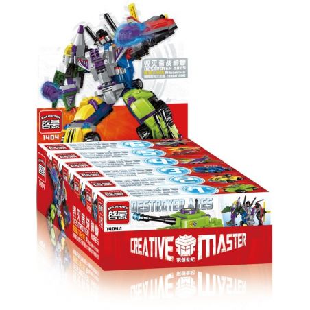 Enlighten 1404 Qman 1404 non  ROBOT CHIẾN BINH ARES bộ đồ chơi xếp lắp ráp ghép mô hình Transformers VARIANT SERIES DESTROYER ARES Robot Đại Chiến Người Máy Biến Hình 506 khối