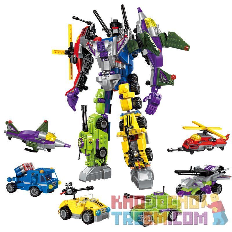 Enlighten 1404 Qman 1404 non Lego ROBOT CHIẾN BINH ARES bộ đồ chơi xếp lắp ráp ghép mô hình Transformers VARIANT SERIES DESTROYER ARES Robot Đại Chiến Người Máy Biến Hình 506 khối