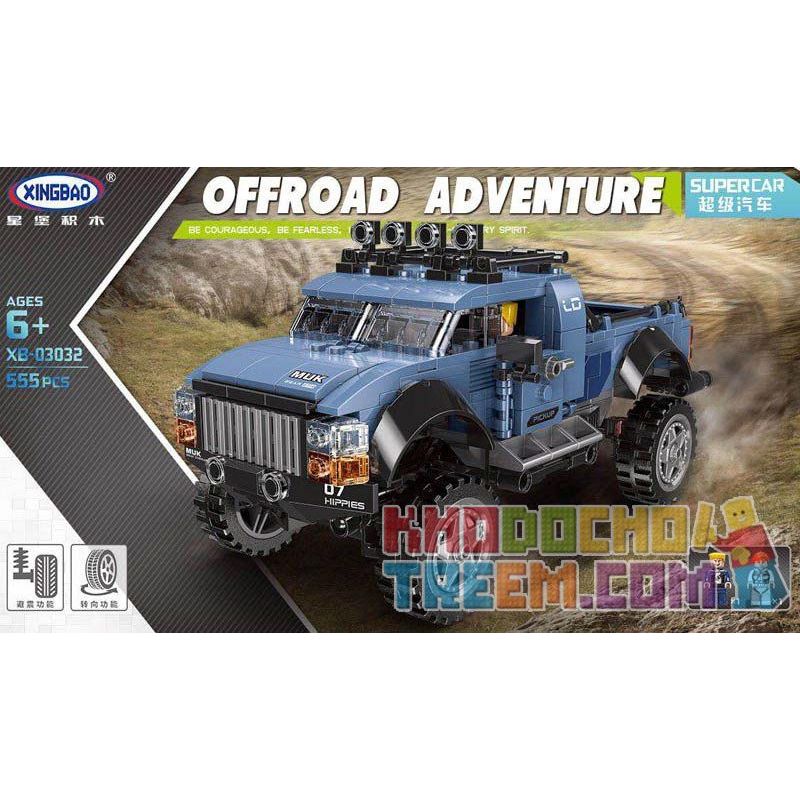 XINGBAO XB-03032 03032 XB03032 non  XE BÁN TẢI bộ đồ chơi xếp lắp ráp ghép mô hình Offroad Adventure SUPER OFFROAD ADVENTURE Đua Địa Hình 555 khối XINGBAO XB-03032 03032 XB03032 non  XE BÁN TẢI bộ đồ chơi xếp lắp ráp ghép mô hình Offroad Adventure SUPER OFFROAD ADVENTURE Đua Địa Hình 555 khối