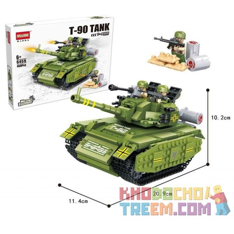 HSANHE 6459 Xếp hình kiểu Lego MILITARY ARMY T-90 Tank Xe Tăng T-90 giá ...