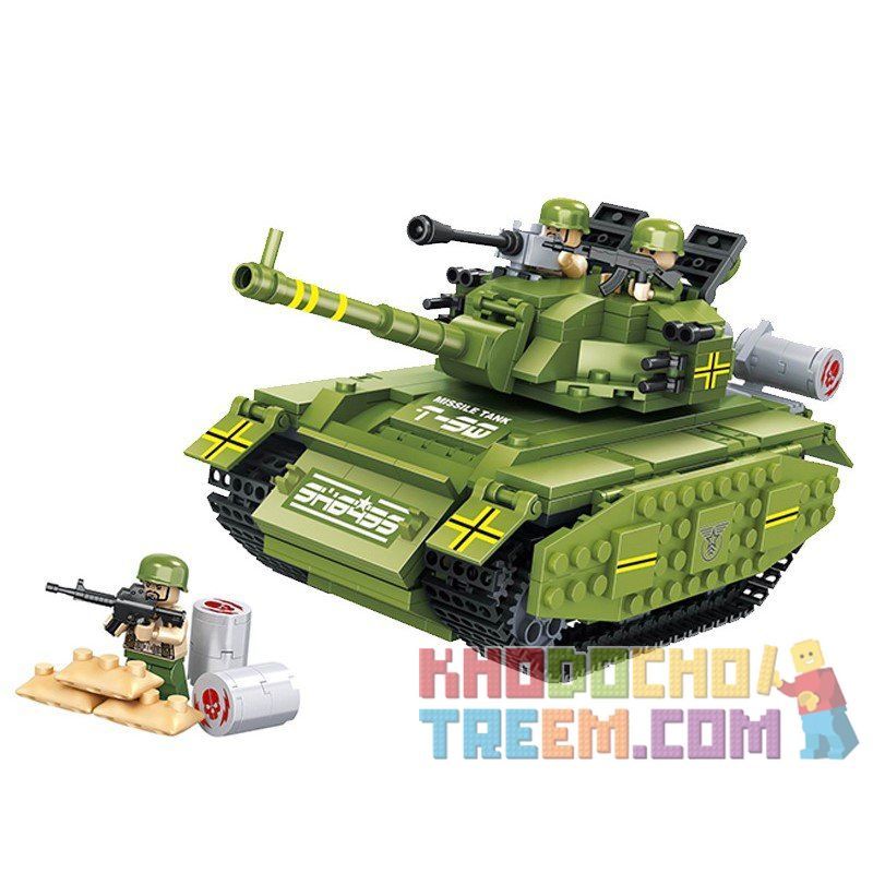 HSANHE 6459 Xếp hình kiểu Lego MILITARY ARMY T-90 Tank Xe Tăng T-90 450 khối