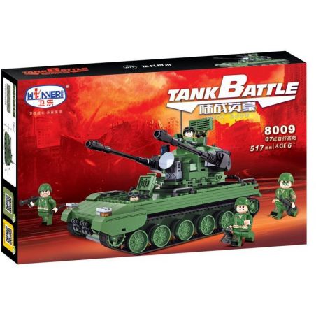 Winner 8009 non  XE TĂNG ĐƯỢC TRANG BỊ RADA bộ đồ chơi xếp lắp ráp ghép mô hình Tank Battle TANKBATTLE Xe Tăng Đối Đầu 517 khối