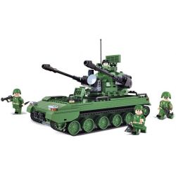 Winner 8009 Xếp hình kiểu Lego TANK BATTLE TankBattle Land War 07 Style Cannon Xe Tăng được Trang Bị Rada lắp được 4 mẫu 517 khối