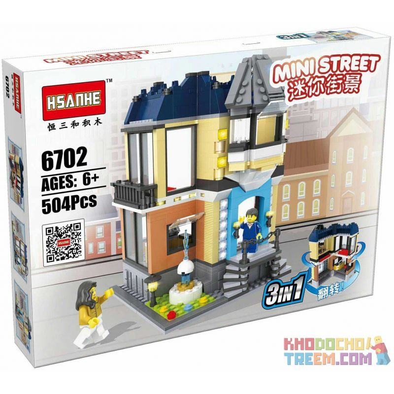 HSANHE 6702 Xếp hình kiểu  MODULAR BUILDINGS Opera House Nhà Hát Opera 504 khối