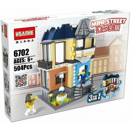 HSANHE 6702 Xếp hình kiểu  MODULAR BUILDINGS Opera House Nhà Hát Opera 504 khối