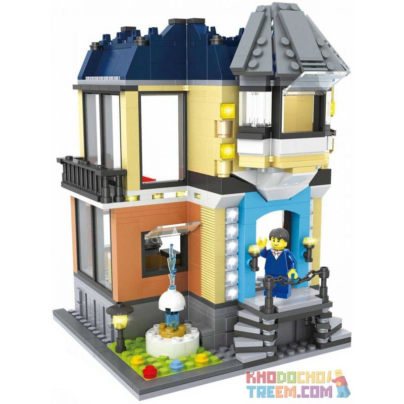 HSANHE 6702 Xếp hình kiểu Lego MODULAR BUILDINGS Opera House Nhà Hát Opera 504 khối
