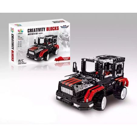 QIZHILE 6508 Xếp hình kiểu   Remote Control All Terrains Vehicle Xe địa Hình điều Khiển Từ Xa 503 khối điều khiển từ xa