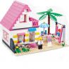 JIE STAR 33002 Xếp hình kiểu   Girls' Holiday On A Beach Chuyến Nghỉ Mát Của Các Cô Gái ở Biệt Thự Bên Bờ Biển 383 khối