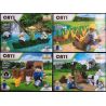 CAYI 1801A 1801B 1801C 1801D non  CẢNH 4 LOẠI TRANG TRẠI GÀ HẠNH PHÚC SĂN CHIM ƯNG BIỂN THU HOẠCH MỤC ĐỒNG XẺ GỖ VẬN CHUYỂN bộ đồ chơi xếp lắp ráp ghép mô hình City VILLAGE Thành Phố 259 khối