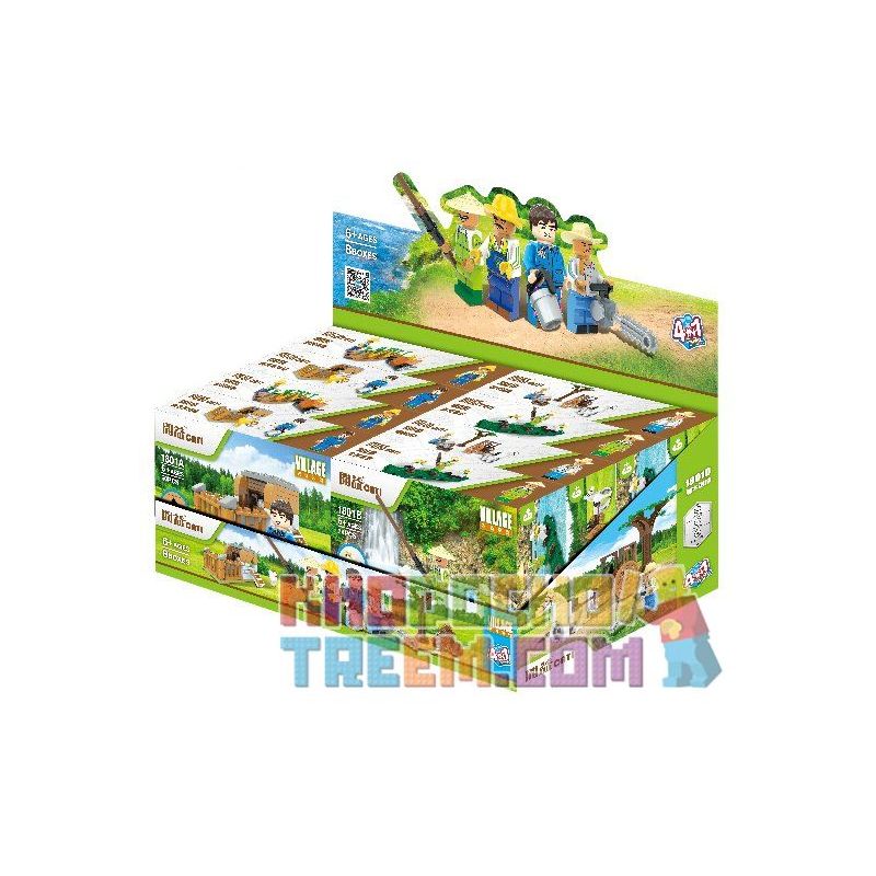 CAYI 1801A 1801B 1801C 1801D non  CẢNH 4 LOẠI TRANG TRẠI GÀ HẠNH PHÚC SĂN CHIM ƯNG BIỂN THU HOẠCH MỤC ĐỒNG XẺ GỖ VẬN CHUYỂN bộ đồ chơi xếp lắp ráp ghép mô hình City VILLAGE Thành Phố 259 khối