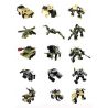 QIZHILE 5005 Xếp hình kiểu  TRANSFORMERS Những Phương Tiện Quân Sự Kết Hợp Thành Robot Cần Dịch 502 khối