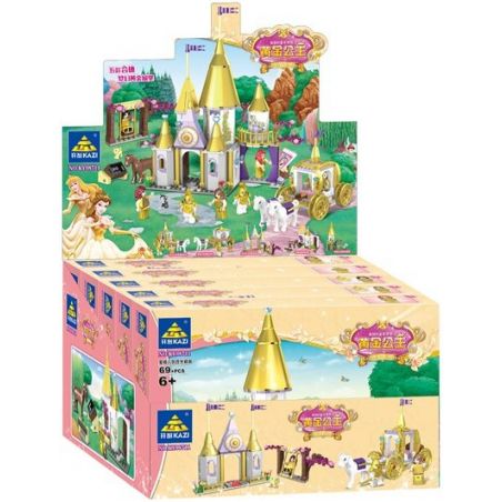 Kazi KY98711 98711 non  LÂU ĐÀI BẰNG VÀNG CỦA CÔNG CHÚA bộ đồ chơi xếp lắp ráp ghép mô hình Golden Princess Công Chúa Vàng 500 khối