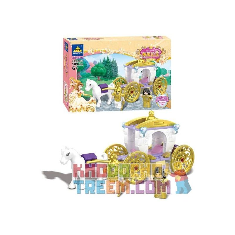 Kazi KY98711 98711 non  LÂU ĐÀI BẰNG VÀNG CỦA CÔNG CHÚA bộ đồ chơi xếp lắp ráp ghép mô hình Golden Princess Công Chúa Vàng 500 khối