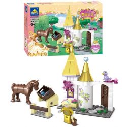 Kazi KY98711 98711 non  LÂU ĐÀI BẰNG VÀNG CỦA CÔNG CHÚA bộ đồ chơi xếp lắp ráp ghép mô hình Golden Princess Công Chúa Vàng 500 khối