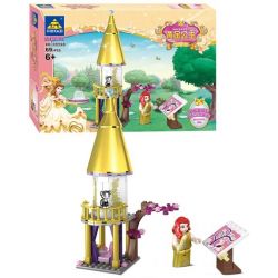 Kazi KY98711 98711 non  LÂU ĐÀI BẰNG VÀNG CỦA CÔNG CHÚA bộ đồ chơi xếp lắp ráp ghép mô hình Golden Princess Công Chúa Vàng 500 khối