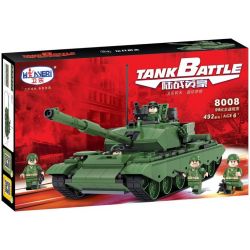 Winner 8008 Xếp hình kiểu Lego TANK BATTLE TankBattle Land War 99-style Main Tank Xe Tăng Quân Sự 492 khối