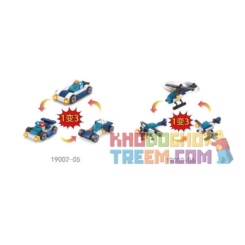 LE DI PIN 19002 Xếp hình kiểu  CITY The Collection Of Fire Hero And Police Of City Bộ Sưu Tập Lính Cứu Hỏa Và Cảnh Sát 502 khối