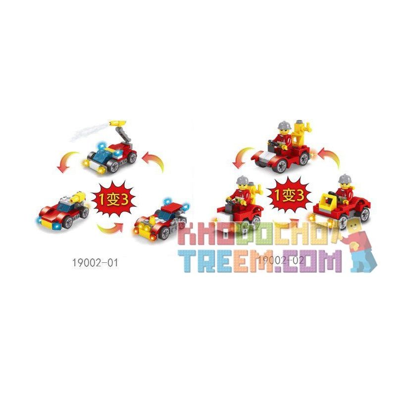 LE DI PIN 19002 Xếp hình kiểu  CITY The Collection Of Fire Hero And Police Of City Bộ Sưu Tập Lính Cứu Hỏa Và Cảnh Sát 502 khối