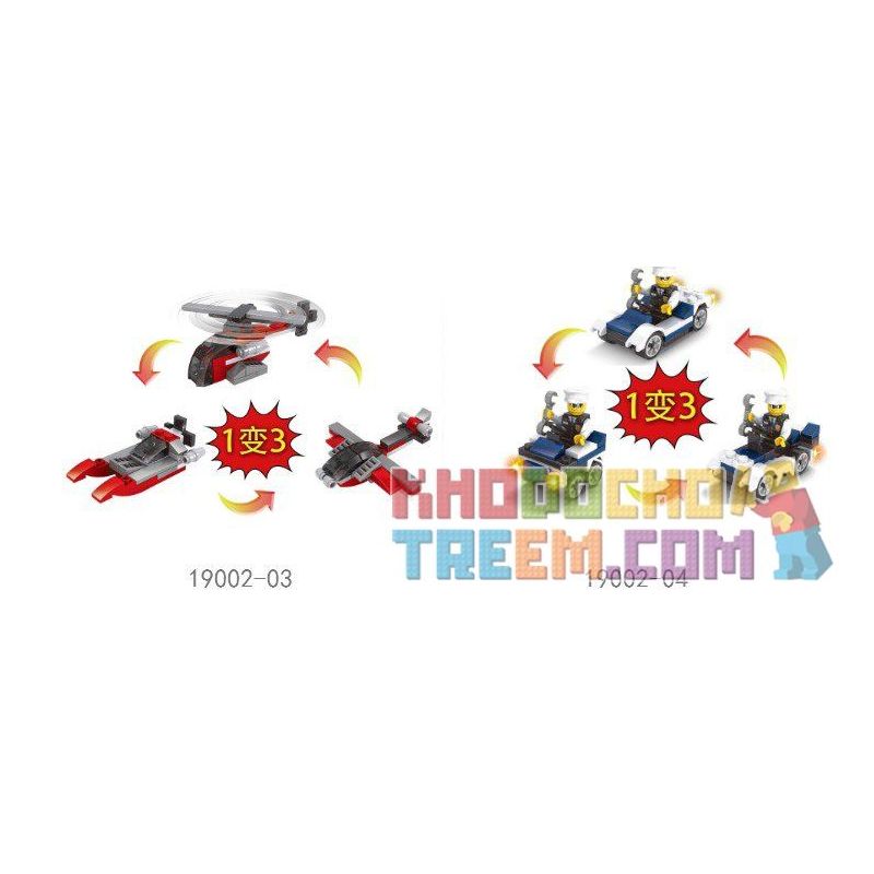 LE DI PIN 19002 Xếp hình kiểu  CITY The Collection Of Fire Hero And Police Of City Bộ Sưu Tập Lính Cứu Hỏa Và Cảnh Sát 502 khối