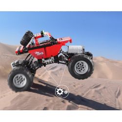 DOUBLEE CADA C51041 51041 non  XE ĐỊA HÌNH OFF-ROAD CÓ ĐIỀU KHIỂN bộ đồ chơi xếp lắp ráp ghép mô hình  OFF-ROAD CLIMBING CAR Kỹ Thuật Công Nghệ Cao Mô Hình Phương Tiện 489 khối