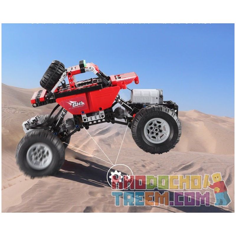 DOUBLEE CADA C51041 51041 non  XE ĐỊA HÌNH OFF-ROAD CÓ ĐIỀU KHIỂN bộ đồ chơi xếp lắp ráp ghép mô hình  OFF-ROAD CLIMBING CAR Kỹ Thuật Công Nghệ Cao Mô Hình Phương Tiện 489 khối