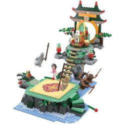 Winner 5044 Xếp hình kiểu Lego MONKIE KID Fantasy Westward Journey The Inch Mountain Wei Music Magic Westward Journey Võ đài Của Fang 487 khối