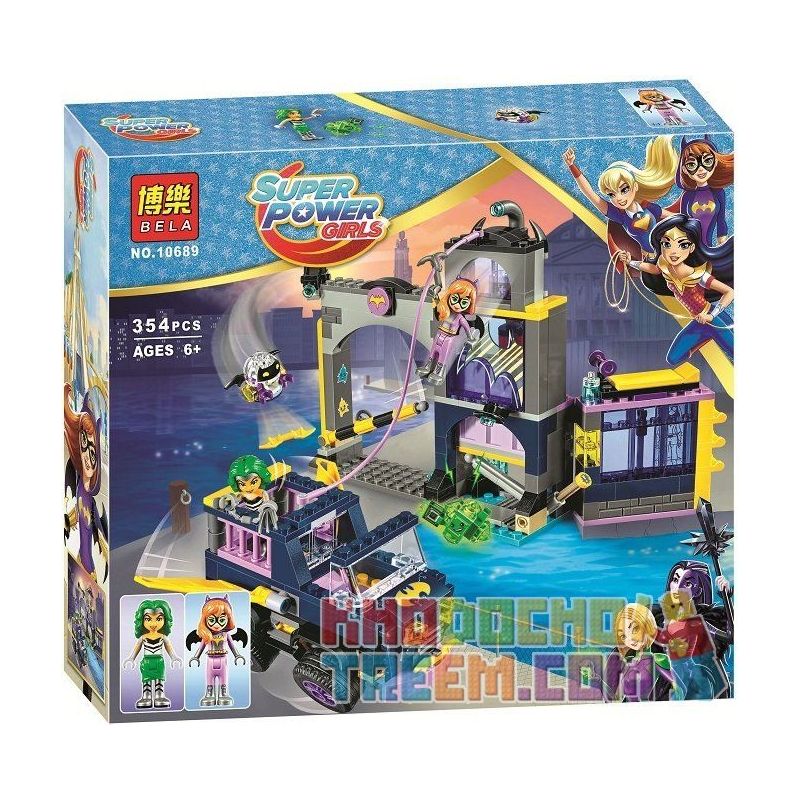 NOT Lego BATGIRL SECRET BUNKER 41237 Bela 10689 Lari 10689 xếp lắp ráp ghép mô hình CĂN HẦM BÍ MẬT CỦA BATGIRL Dc Super Hero Girls Nữ Siêu Anh Hùng 351 khối