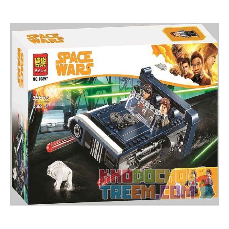NOT Lego HAN SOLO'S LANDSPEEDER 75209 Bela 10897 Lari 10897 xếp lắp ráp ghép mô hình CHIẾC XE CỦA HAN SOLO'S LANDSPEEDER Star Wars Chiến Tranh Giữa Các Vì Sao 345 khối