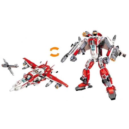 Enlighten 3304 Qman 3304 non  NGƯỜI MÁY BIẾN HÌNH PHI THUYỀN bộ đồ chơi xếp lắp ráp ghép mô hình Transformers BLAST RANGER Robot Đại Chiến Người Máy Biến Hình 747 khối