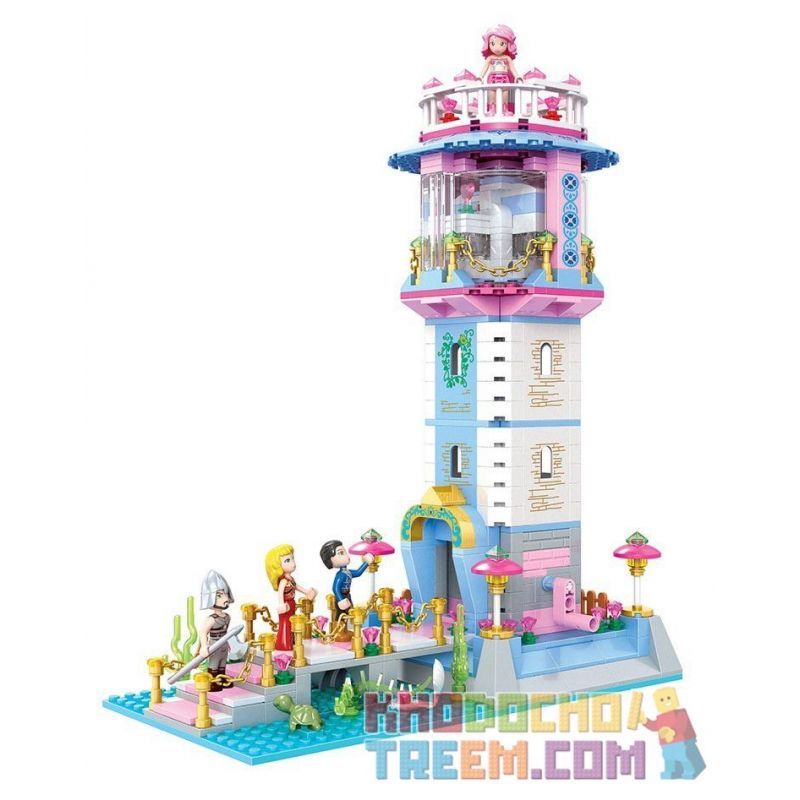Winner 5016 Xếp hình kiểu Lego MERMAID Wei Mei Fish Lighthouse Ngọn Hải Đăng 743 khối