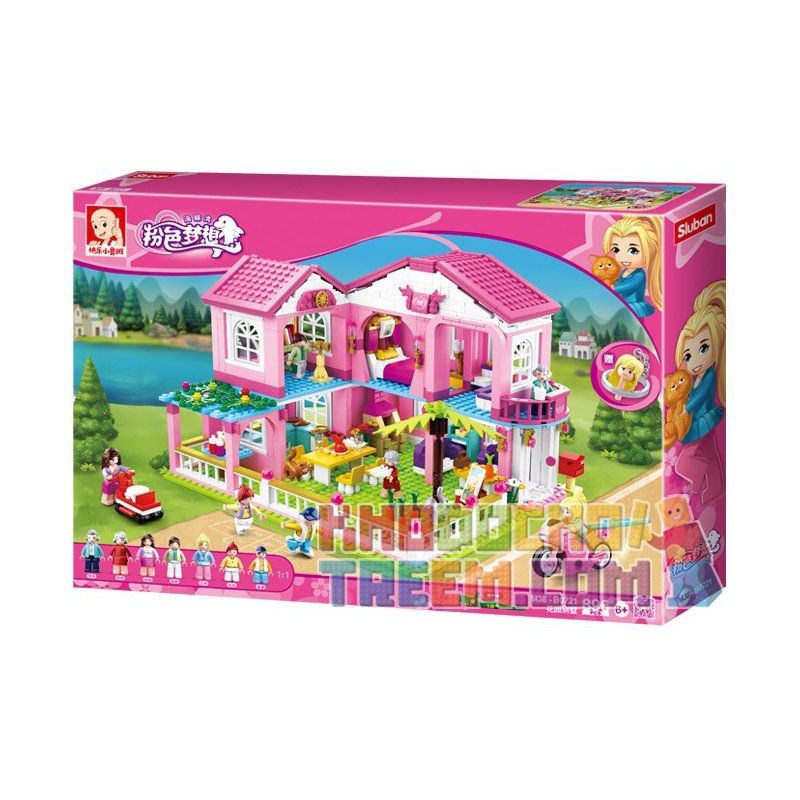 SLUBAN M38-B0721 B0721 0721 M38B0721 38-B0721 non  BIỆT THỰ NGHỈ DƯỠNG bộ đồ chơi xếp lắp ráp ghép mô hình  Các Bạn Gái 896 khối