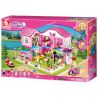 SLUBAN M38-B0721 B0721 0721 M38B0721 38-B0721 non  BIỆT THỰ NGHỈ DƯỠNG bộ đồ chơi xếp lắp ráp ghép mô hình  Các Bạn Gái 896 khối