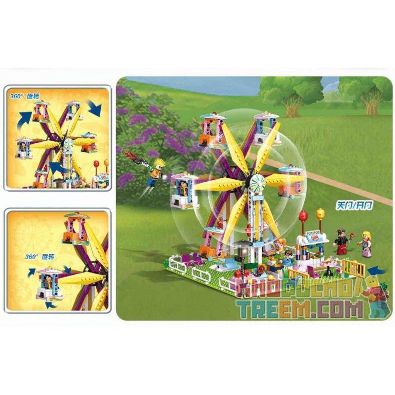 PanlosBrick 692009 Panlos Brick 692009 non  KHU VUI CHƠI bộ đồ chơi xếp lắp ráp ghép mô hình Paradise Thiên Đường 724 khối