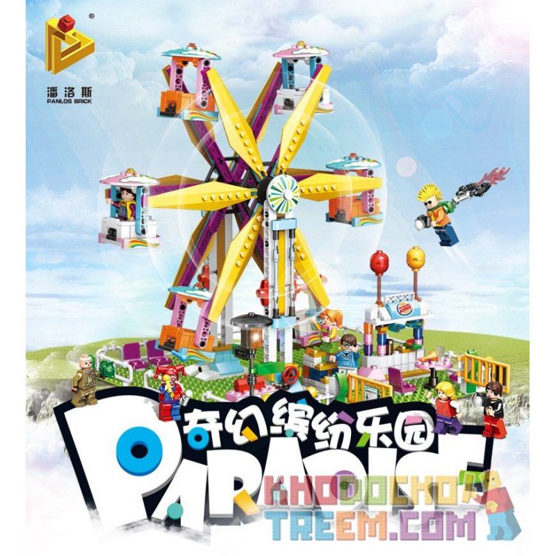 PanlosBrick 692009 Panlos Brick 692009 non  KHU VUI CHƠI bộ đồ chơi xếp lắp ráp ghép mô hình Paradise Thiên Đường 724 khối