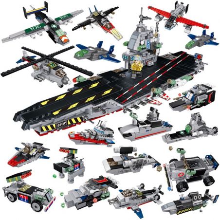 PanlosBrick 633003A 633003B 633003C 633003D 633003E 633003F 633003G 633003H Panlos Brick 633003A 633003B 633003C 633003D 633003E 633003F 633003G 633003H non  8 PHƯƠNG TIỆN NHỎ KẾT HỢP THÀNH TÀU SÂN BAY bộ đồ chơi xếp lắp ráp ghép mô hình Military Army AIRCRAFT CARRIER Quân Sự Bộ Đội 725 khối
