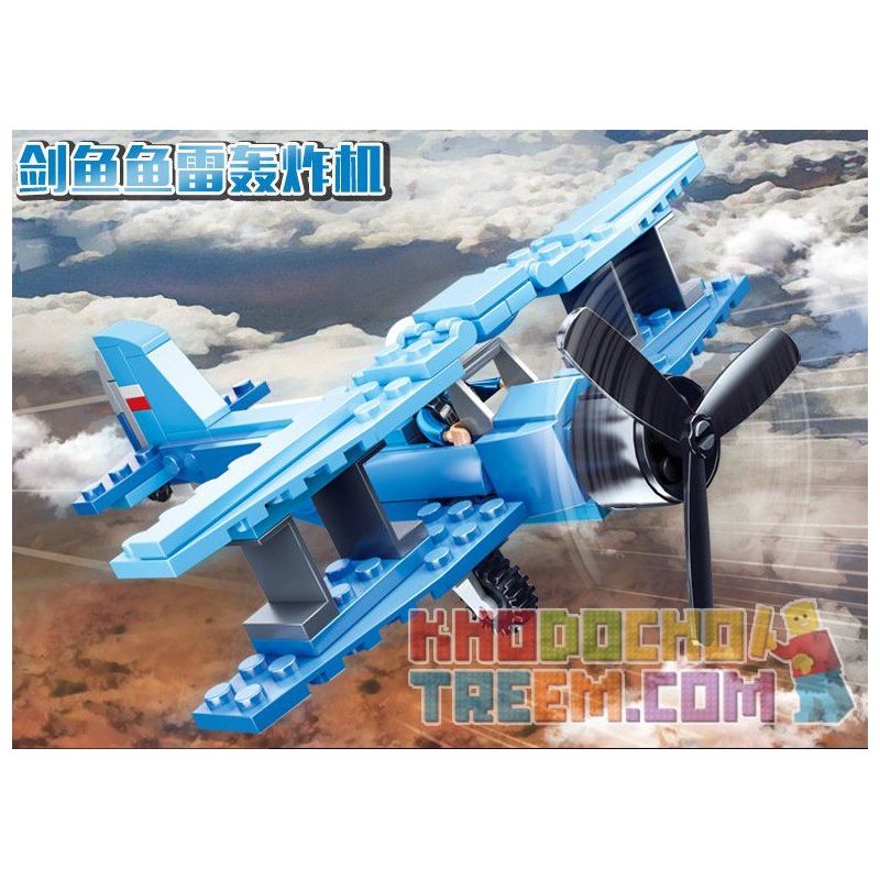 SLUBAN M38 non  MÁY BAY CHIẾN ĐẤU ( 6 TRONG 1) bộ đồ chơi xếp lắp ráp ghép mô hình Military Army Quân Sự Bộ Đội 728 khối