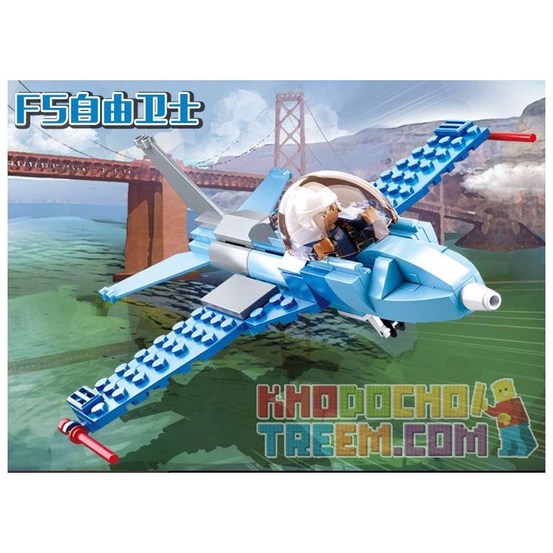 SLUBAN M38 non  MÁY BAY CHIẾN ĐẤU ( 6 TRONG 1) bộ đồ chơi xếp lắp ráp ghép mô hình Military Army Quân Sự Bộ Đội 728 khối