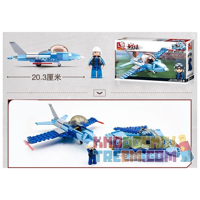 SLUBAN M38 non  MÁY BAY CHIẾN ĐẤU ( 6 TRONG 1) bộ đồ chơi xếp lắp ráp ghép mô hình Military Army Quân Sự Bộ Đội 728 khối