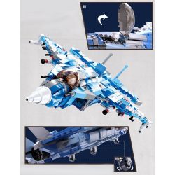 SLUBAN M38 non  MÁY BAY CHIẾN ĐẤU ( 6 TRONG 1) bộ đồ chơi xếp lắp ráp ghép mô hình Military Army Quân Sự Bộ Đội 728 khối