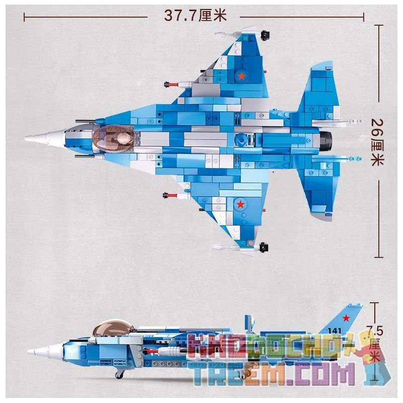 SLUBAN M38 non  MÁY BAY CHIẾN ĐẤU ( 6 TRONG 1) bộ đồ chơi xếp lắp ráp ghép mô hình Military Army Quân Sự Bộ Đội 728 khối